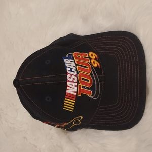 Vintage 1999 NASCAR Tour 99 Hat Adjustable Baseball Cap Embroidered Velvet Retro